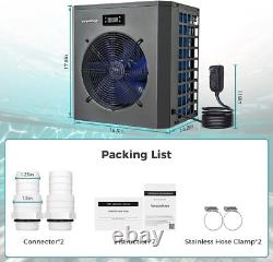 16000BTU Swimming Pool Water Heater for Above Ground Pools Pool Heat Pump 110V
