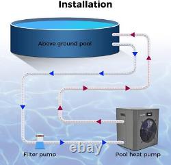 16000BTU Swimming Pool Water Heater for Above Ground Pools Pool Heat Pump 110V