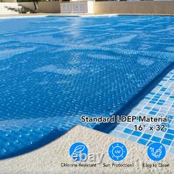 16ft x 32ft Pool Solar Cover Inground Swimming Pool Heat Retaining Blanket 200um