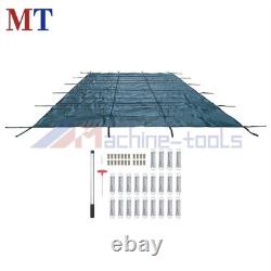 16x30 ft Pool Safety Cover Rectangular Inground Swimming Pool Cover For 14x28 ft