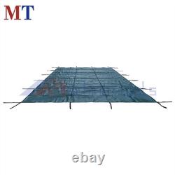 16x30 ft Pool Safety Cover Rectangular Inground Swimming Pool Cover For 14x28 ft