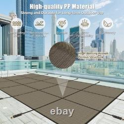 16x32 Swimming Pool Safety Cover withMounting Hardware Triple Stitched Straps