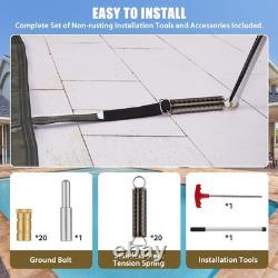 16x32 Swimming Pool Safety Cover withMounting Hardware Triple Stitched Straps