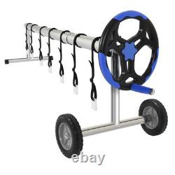 18 FT Extra long Inground Solar Cover Swimming Pool Aluminum Cover Reel Portable