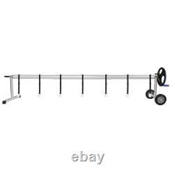 18 FT Extra long Inground Solar Cover Swimming Pool Aluminum Cover Reel Portable