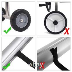 18 FT Solar Cover Roller for Inground Outdoor Swimming Pool Aluminum Reel Gray