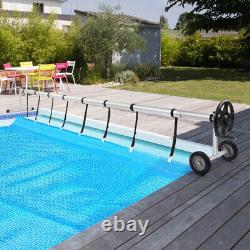 18 Ft Aluminum Inground Solar Cover Swimming Pool Cover Reel