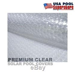 18' x 36' Rectangular Clear Swimming Pool Solar Cover Blanket 1600 Series