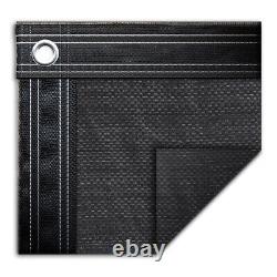 18' x 40' Rectangle In-Ground Swimming Pool Mesh Winter Cover 10 Year Black
