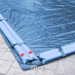 18' x 40' Rectangle In-Ground Swimming Pool Winter Cover 10 Year Imperial Blue