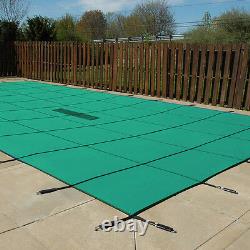 18'x36' Inground Rectangle Swimming Pool Winter Safety Cover Green Solid 12 Year