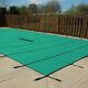 18'x36' Inground Rectangle Swimming Pool Winter Safety Cover Green Solid 12 Year