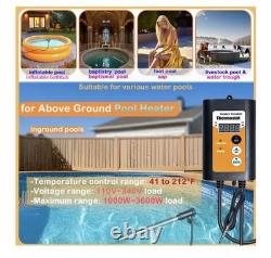 1800W Portable Fully Submersible Electric Pool And Hot Tub Immersion Water