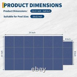 1834ft+48ft Inground Rectangle Safety Winter Swimming Pool Cover with Tool