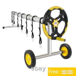 18Ft Pool Solar Cover Reel for Inground Swimming Pool Cover Blanket Reel Roller