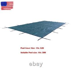 18x32FT Swimming Pool Safety Cover Rectangular for Underground & Inground Pool
