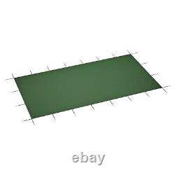 18x34 ft. Rectangle In-Ground Pool Safety Covers Green Mesh Swimming Pool Cover