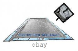 18x36 Rectangle 15 YR WARRANTY Inground Swimming Pool Winter Cover