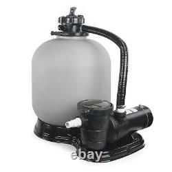 19 Large Sand Filter 4500GPH with 1.5 HP Above Ground Swimming Pool Pump Set