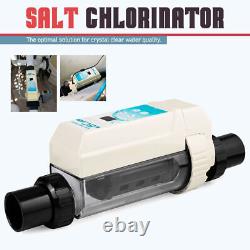 1Set Salt Chlorine Generator & Adapter for Inground Swimming Pool for 26k Gallon