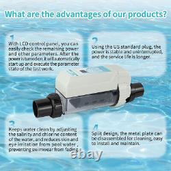 1Set Salt Chlorine Generator & Adapter for Inground Swimming Pool for 26k Gallon