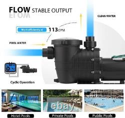 2.0 HP 6800 GPH In/Above Ground Swimming Pool Pump Dual Voltage UL CET Certified