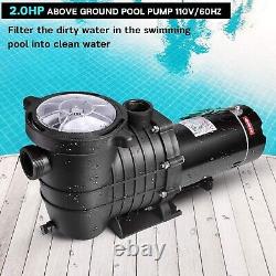 2.0 HP Pool Pump, 6900 GPH Powerful Self Primming Swimming Pool Pumps