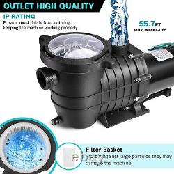 2.0 HP Pool Pump, 6900 GPH Powerful Self Primming Swimming Pool Pumps