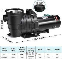 2.0 HP Pool Pump, 6900 GPH Powerful Self Primming Swimming Pool Pumps