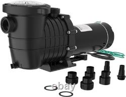 2.0 HP Swimming Pool Pump In/Above Ground with Motor Strainer Basket 115V/220V
