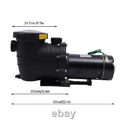 2.0HP 1500W Inground Above Ground Swimming Pool Water Pump + Strainer Durable