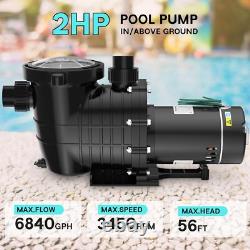 2.0HP Hayward Swimming Pool Pump In/Above Ground with Motor Strainer Filter Basket