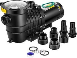 2.0HP In/Above Ground Swimming Pool 1.5 & 2.0'' Inlet Energy Saving withStrainer