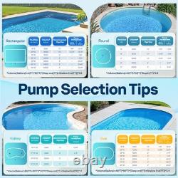 2.0HP Pool Pump 6800GPH Self-Priming 115V/230V for Above Ground & Inground Pools