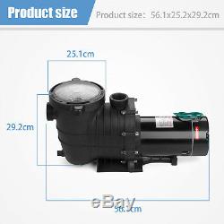 2.0HP Portable 110-120V In-Ground Swimming Pool Pump Motor Strainer Above ground