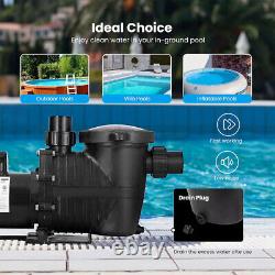 2.0HP Self Primming In-Ground Swimming Pool Pump 2-Speed 230V with Strainer Basket