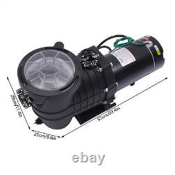 2.0HP Swimming Pool Pump In/Above Ground & Motor Strainer Filter Basket