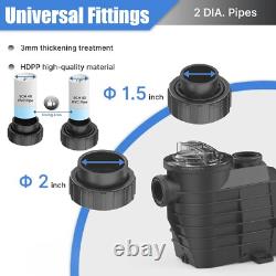 2 1/2HP Dual Speed Inground Swimming Spa Pool Pump 4140/9000GPH 2 Thread NPT