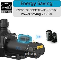 2 1/2HP Inground Swimming Spa Pool Pump 4140/9000GPH Dual Speed 2 Thread NPT