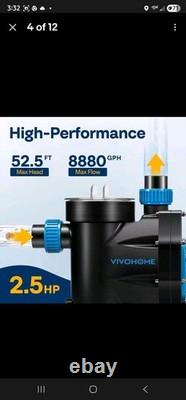 2.5 HP 8880 GPH Self Primming Swimming Pool Pump with Timer