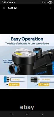 2.5 HP 8880 GPH Self Primming Swimming Pool Pump with Timer