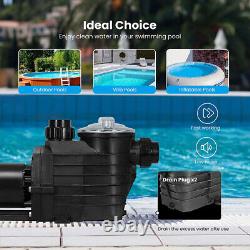 2.5 HP Self Primming Dual Voltage in/Above Ground Swimming Pool Pump with Strainer