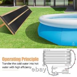 2.5' x 20' Solar Swimming Pool Heating Panels for Inground & Above Ground Pool