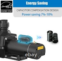 2.5HP Inground Swimming Spa Pool Pump 4140/9000GPH Dual Speed Motor 2 NPT 220V