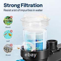 2.5HP Self-Priming Pool Pump & Timer Swimming Pool Above Ground Inground 8880GPH