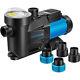 2.5hp Self Primming Swimming Pool Pump 8880 Gph Withtimer For In/above Ground Pool