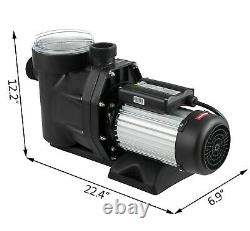 2.5HP Swimming Pool Pump Self-Priming Spa Above In Ground 1850w Motor