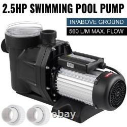 2.5HP Swimming Pool Pump for In/Above Ground Pool w Motor Strainer Filter Basket
