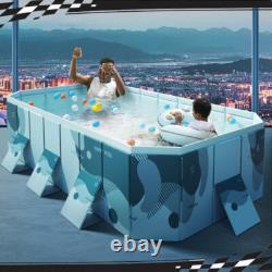 2.6M Suitable Fit Family/children Swimming Pool In-ground Garden Outdoor Folding