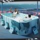 2.6m Suitable Fit Family/children Swimming Pool In-ground Garden Outdoor Folding